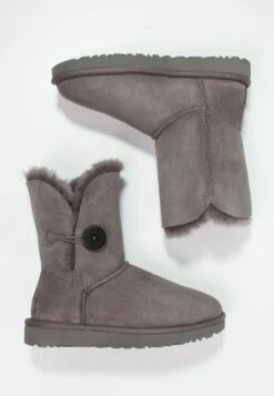 Ugg Bailey Button Ii - Korte Laarzen - Grey -Ugg Verkoopwinkel 083e32cf055e41e6a34385d57c7786dc