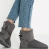 Ugg Mini Bailey Bow - Korte Laarzen - Grey -Ugg Verkoopwinkel 0aea6ffe357c442296ee7598f2385269
