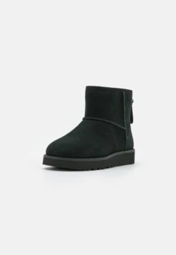 Ugg Classic Mini Logo Zip - Korte Laarzen - Black -Ugg Verkoopwinkel 0e1dc539d3ff4422a2019936696adf51