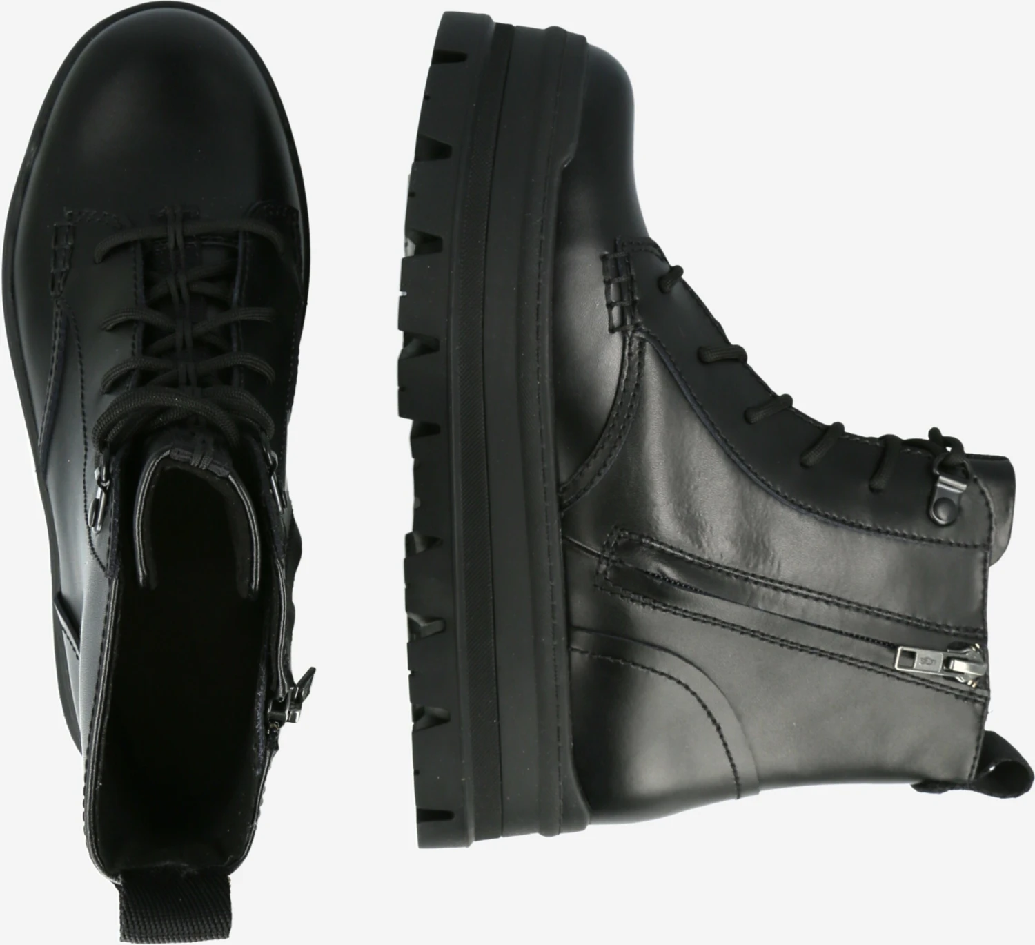 Ugg Enkellaarsjes Veterlaarsjes Sidnee Dames Zwart 4 Ugg Enkellaarsjes Veterlaarsjes Sidnee Dames Zwart - Afbeelding 2