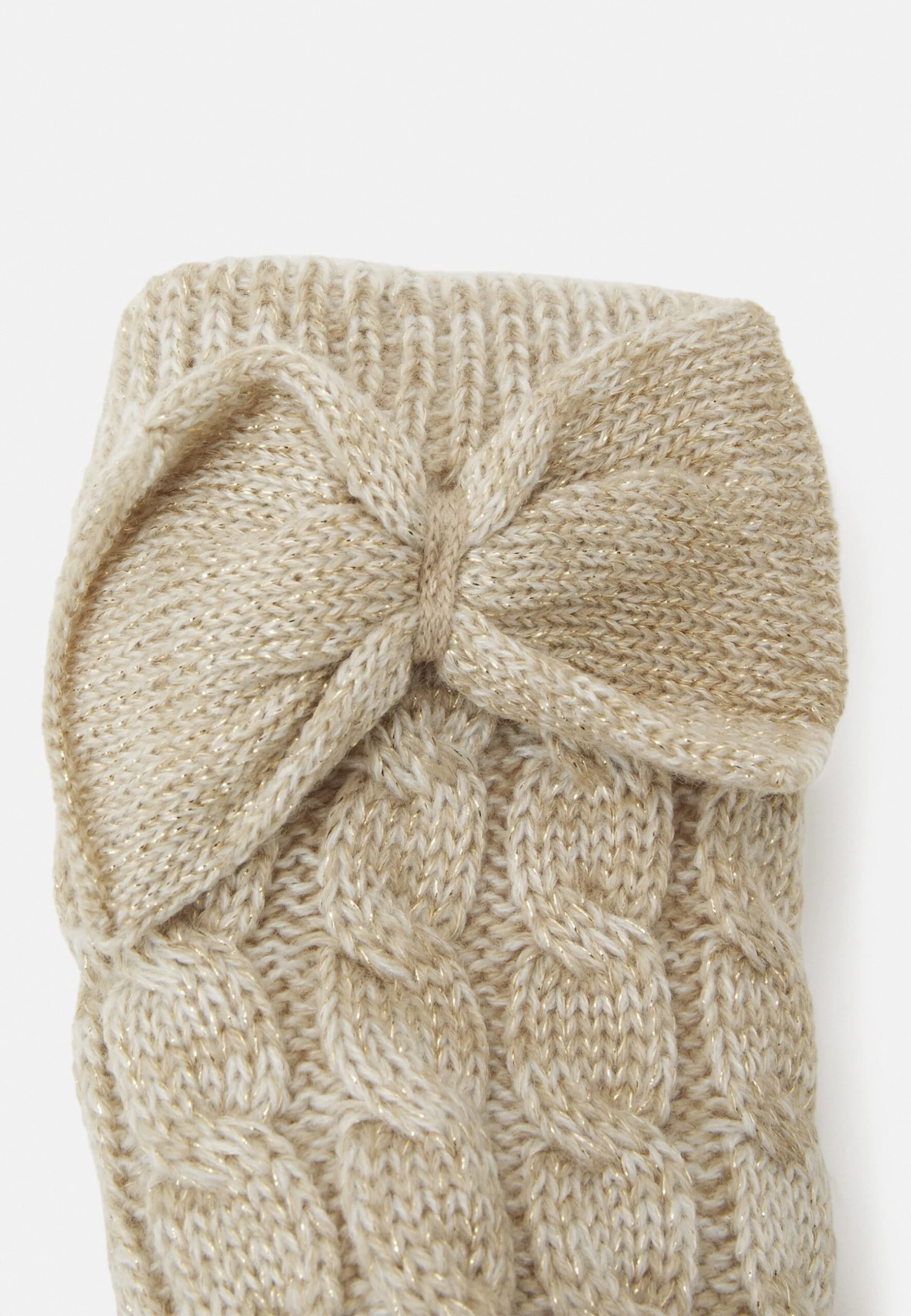 Ugg Laila Bow Lined Sock - Sokken - Cream/Gold 4 Ugg Laila Bow Lined Sock - Sokken - Cream/Gold - Afbeelding 2