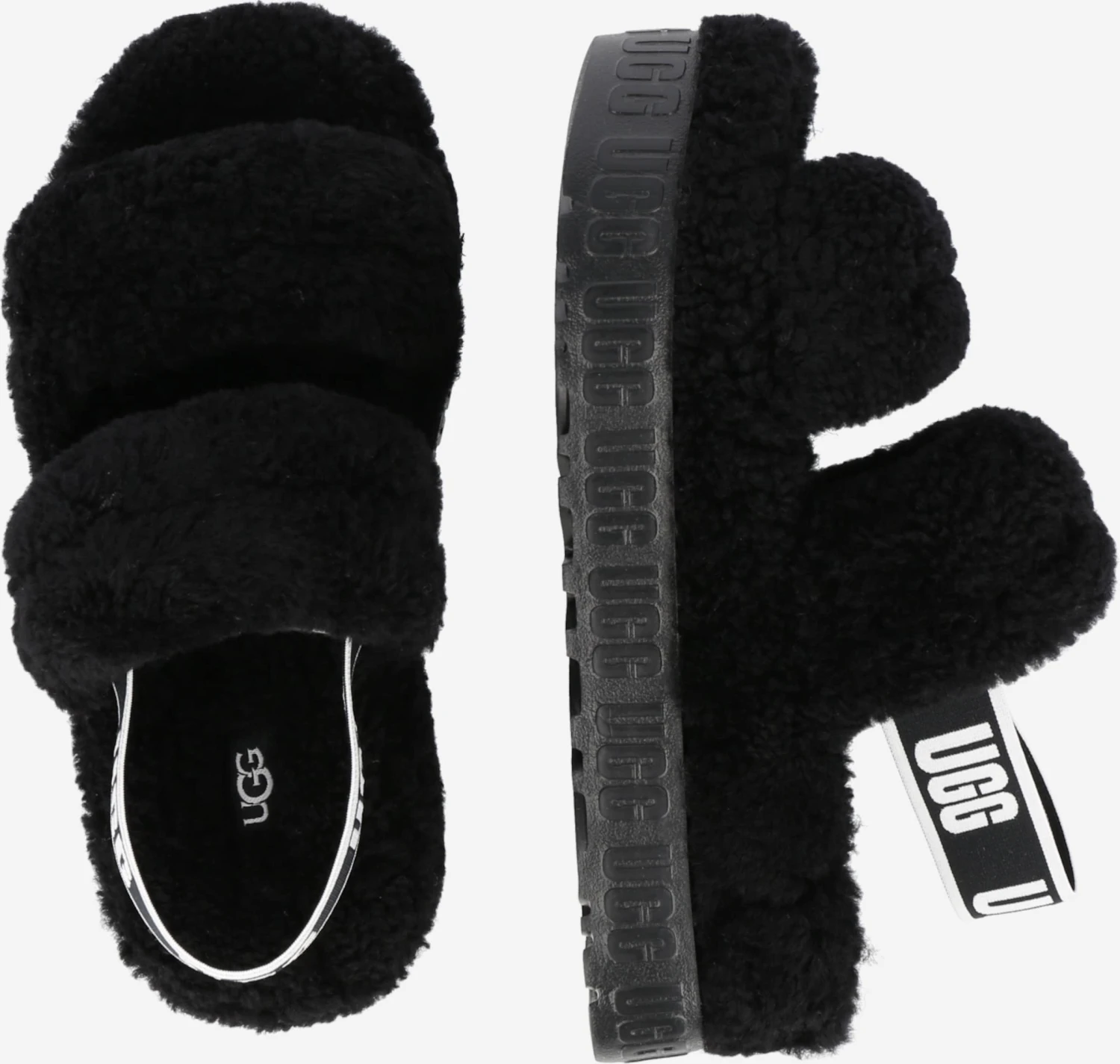 Ugg Pantoffels Huisschoenen Fluffita Dames Zwart 4 Ugg Pantoffels Huisschoenen Fluffita Dames Zwart - Afbeelding 2