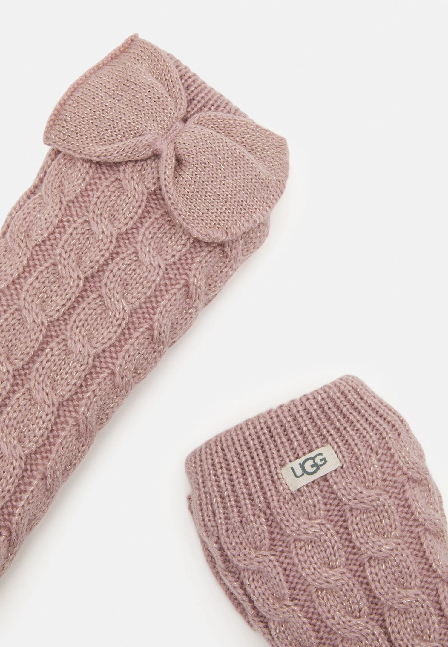Ugg Laila Bow Lined Sock - Sokken - Mauve Fog/Gold 5 Ugg Laila Bow Lined Sock - Sokken - Mauve Fog/Gold - Afbeelding 3