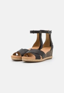 Ugg Eugenia - Sandalen Met Sleehak - Black -Ugg Verkoopwinkel 441230268f44494187ae319cfbdb2035