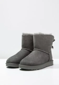 Ugg Mini Bailey Bow - Korte Laarzen - Grey -Ugg Verkoopwinkel 525dc8735edb46f7804c2d07d49bc97e