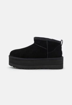 Ugg Classic Ultra Mini Platform - Enkellaarsjes Met Plateauzool - Black -Ugg Verkoopwinkel 5412660305c3430d9f5b18d419622515