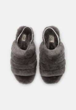 Ugg Fluff Yeah Slide - Pantoffels - Charcoal -Ugg Verkoopwinkel 6136d4be5a56437e9809fd5f1315ce87