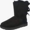 Ugg Laarzen Snowboots Bailey Bow II Dames Zwart -Ugg Verkoopwinkel 7206182820c1973a3149a881de5567b7