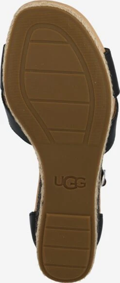 Ugg Sandalen Met Hak Sandaal Eugenia Dames Zwart -Ugg Verkoopwinkel 79b98218df11a469726f3e3908bb8a02