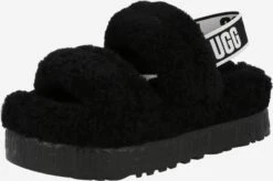 Ugg Pantoffels Huisschoenen Fluffita Dames Zwart