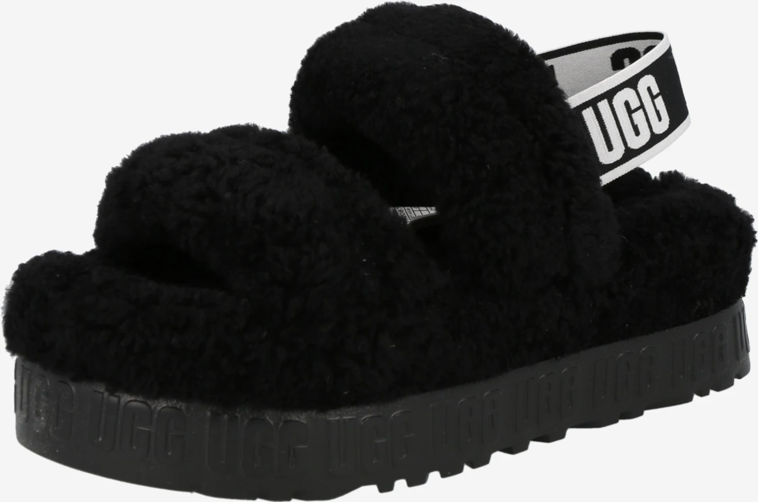 Ugg Pantoffels Huisschoenen Fluffita Dames Zwart 3 Ugg Pantoffels Huisschoenen Fluffita Dames Zwart