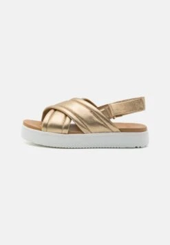 Ugg Zayne Slingback - Sandalen Met Plateauzool - Gold Metallic -Ugg Verkoopwinkel 865f72d5e0524b36a418da21c9cd085f