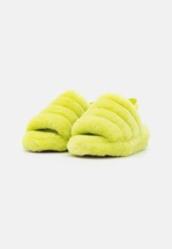 Ugg Fluff Yeah Slide - Sandalen Met Plateauzool - Key Lime -Ugg Verkoopwinkel 977cf7f00ec04eeb817f4c2f10ee4304