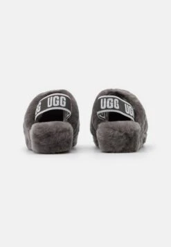 Ugg Fluff Yeah Slide - Pantoffels - Charcoal -Ugg Verkoopwinkel a0de1e97267f4abd87b526639f4a6923