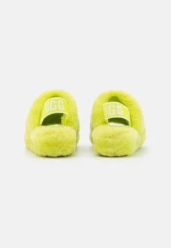Ugg Fluff Yeah Slide - Sandalen Met Plateauzool - Key Lime -Ugg Verkoopwinkel aa0ab7413716466bbecbd27c906c338b