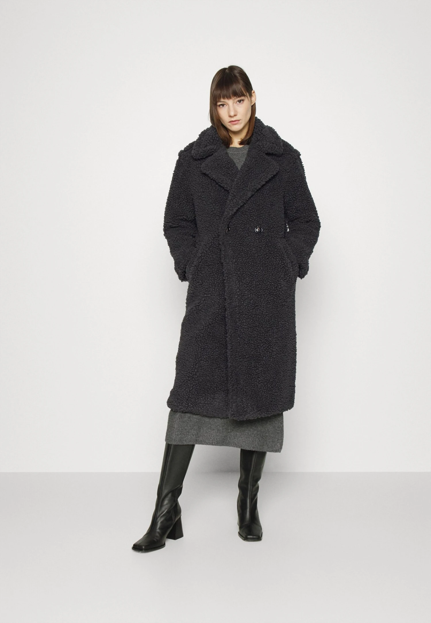 Ugg Gertrude Long Coat - Winterjas - Ink Black 3 Ugg Gertrude Long Coat - Winterjas - Ink Black