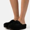 Ugg Fuzz Sugar - Muiltjes Met Hak - Black -Ugg Verkoopwinkel b11e1158f7cf4f1eb715097830c690cc