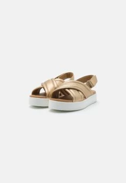 Ugg Zayne Slingback - Sandalen Met Plateauzool - Gold Metallic -Ugg Verkoopwinkel b1d8da72c4924127b42a3598ec1b9655