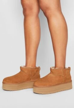 Ugg Classic Ultra Mini Platform - Enkellaarsjes Met Plateauzool - Chestnut -Ugg Verkoopwinkel cdc2b68178a04e4a9c95238bf8cda9f3