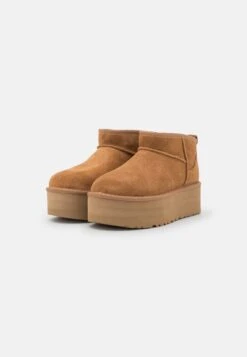 Ugg Classic Ultra Mini Platform - Enkellaarsjes Met Plateauzool - Chestnut -Ugg Verkoopwinkel e2165f062e6d41d8b73e30af8dfb028e