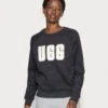 Ugg Madeline Fuzzy Logo Crewneck - Sweater - Black / Cream -Ugg Verkoopwinkel f3393e7ed19b4eeb82ad8f8142acaadb