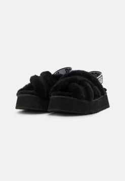 Ugg Disco Cross Slide - Pantoffels - Black -Ugg Verkoopwinkel fdcd402628cc4ce782e7cc9ad955a2d5